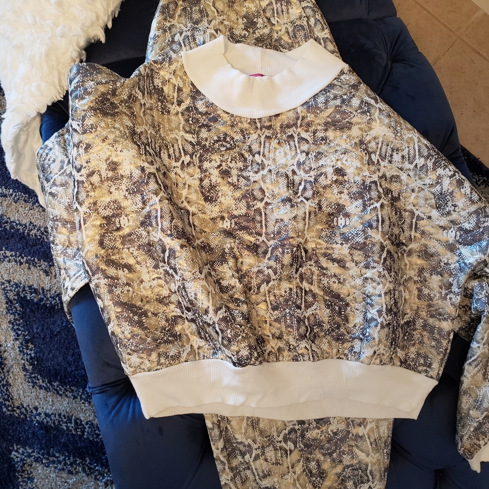 Metallic joggers suit size 12